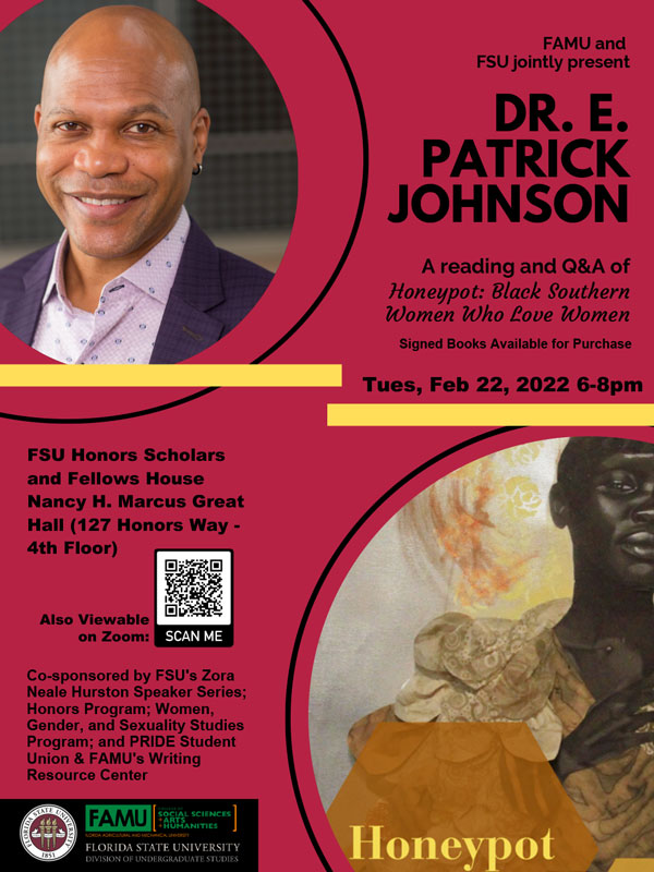 Dr. E. Patrick Johnson Honeypot flyer