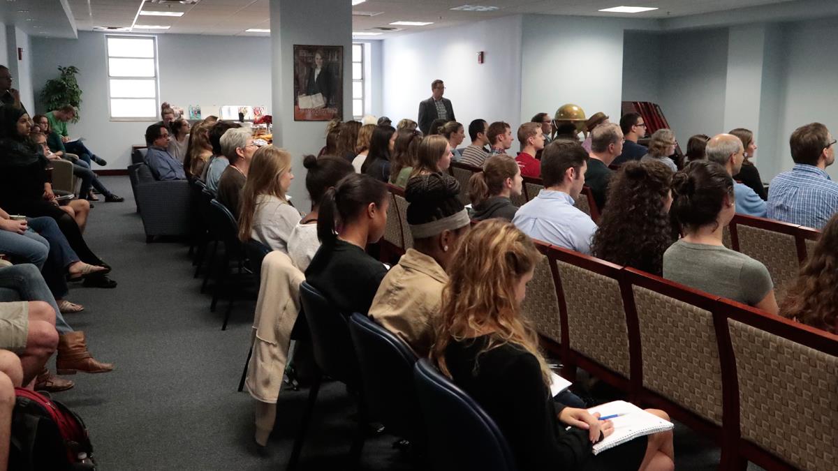 picture of audience from Road Scholars event